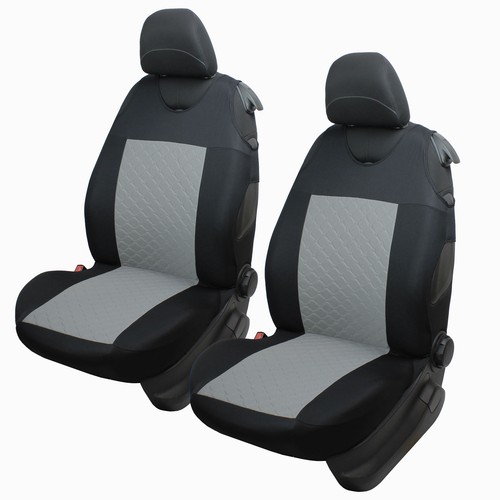 Grey front car seat covers - grey,